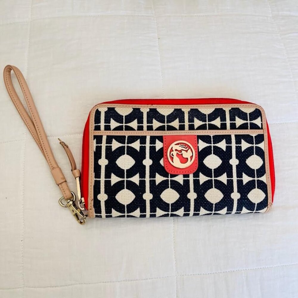 Spartina 449 Wristlet Clutch Wallet Pre-owned